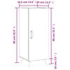 vidaXL Buffet Ch&ecirc;ne marron 34,5x34x90 cm Bois d'ing&eacute;nierie