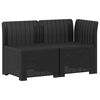 vidaXL Canap&eacute; de jardin 2 places look rotin 2 place PP Anthracite