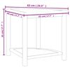 vidaXL Table d'appoint de salle de bain 45x45x45cm bois de teck solide