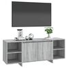 vidaXL Meuble TV sonoma gris 130x35x50 cm bois d'ing&eacute;nierie