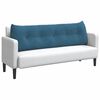 vidaXL Coussin de Dos Bleu 160 x 24 x 50 cm Velours