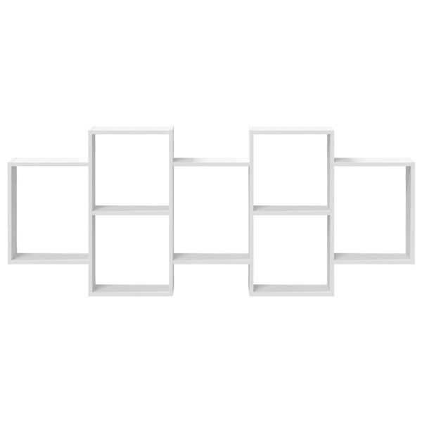 vidaXL Étagère murale blanc 159x18x65 cm bois d'ingénierie