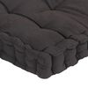 vidaXL Coussins de plancher de palette lot de 5 Anthracite Coton