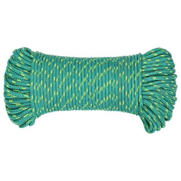 vidaXL Corde de bateau Vert 3 mm 500 m Polypropyl&egrave;ne