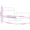 vidaXL Cadre de lit sans matelas 100x200 cm ch&ecirc;ne marron