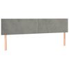 vidaXL Sommier &agrave; lattes de lit et matelas gris clair 120x190cm velours