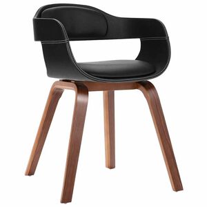 vidaXL Chaise &agrave; manger Bois courb&eacute; et similicuir