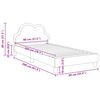 vidaXL Cadre de lit avec t&ecirc;te de lit Rose 80 x 200 cm PU