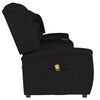 vidaXL Fauteuil de massage inclinable et porte-gobelet 4 places noir