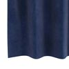 vidaXL Rideaux occultants 2 pcs Bleu fonc&eacute; 140 x 140 cm Velours
