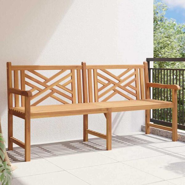 vidaXL Banc de jardin Marron 180 x 60 x 90 cm Bois de teck solide