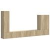vidaXL Ensemble de meuble TV mural 6 pc Ch&ecirc;ne Sonoma