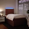 vidaXL Sommier &agrave; lattes de lit avec matelas rose 120x190 cm velours