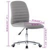 vidaXL Chaises &agrave; manger lot de 6 gris clair tissu