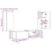 vidaXL Ensemble meuble TV 2 pcs Ch&ecirc;ne Sonoma Bois d'ing&eacute;nierie