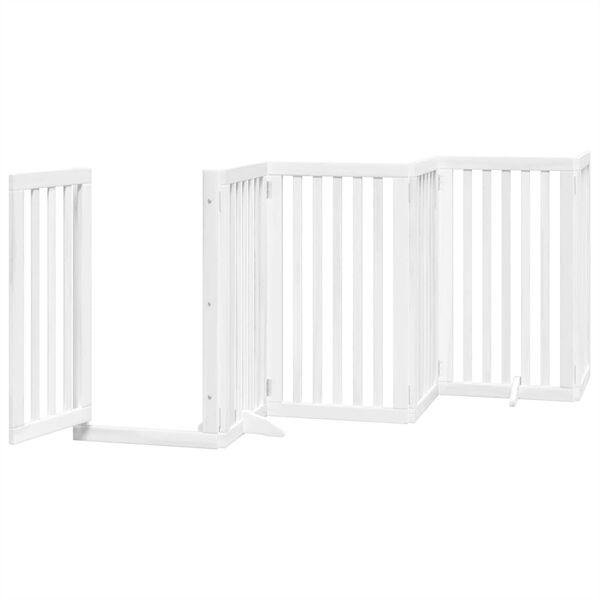 vidaXL Barri&egrave;re pour chien porte pliable 12 panneaux bois de peuplier