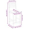 vidaXL Chaises de salle &agrave; manger 2 pcs Blanc 40 x 47,5 x 99,5 cm