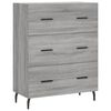 vidaXL Buffet haut Sonoma gris 69,5x34x180 cm Bois d'ing&eacute;nierie