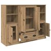 vidaXL Haut Armoire 3 pcs Ch&ecirc;ne artisanal Bois d'ing&eacute;nierie