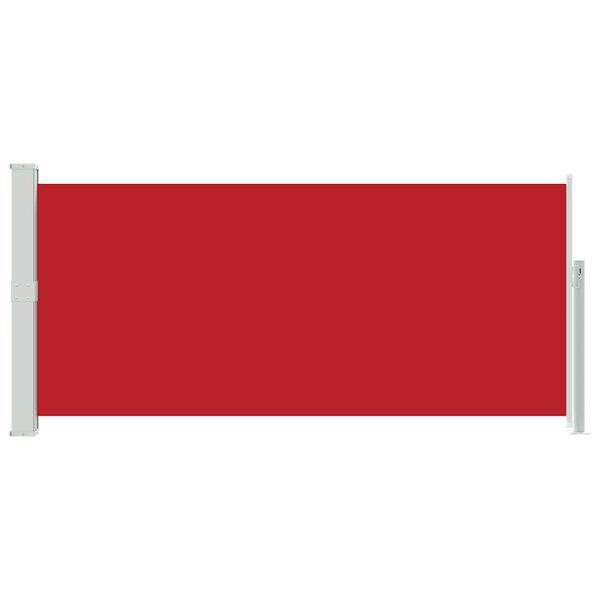 vidaXL Auvent lat&eacute;ral r&eacute;tractable 140 x 300 cm Rouge