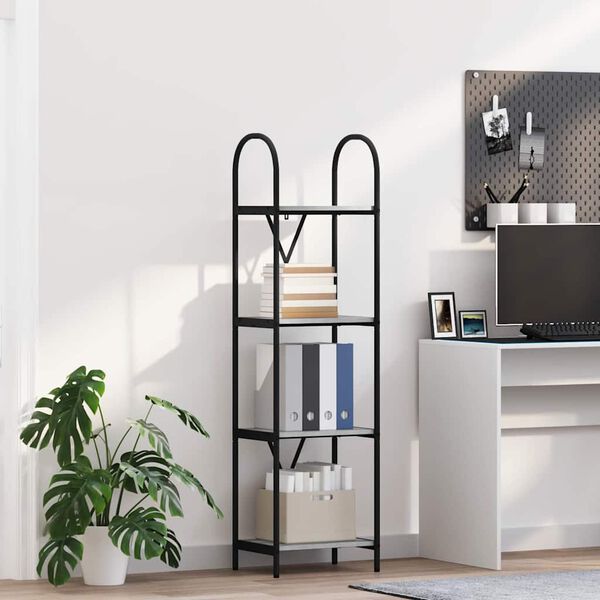 vidaXL &Eacute;tag&egrave;re Gris Sonoma 40 x 30 x 146 cm Bois d'ing&eacute;nierie