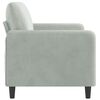 vidaXL Canap&eacute; &agrave; 2 places Gris clair 140 cm Velours