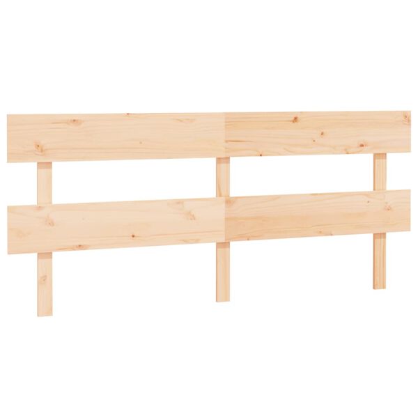 vidaXL T&ecirc;te de lit 204x3x81 cm Bois massif de pin