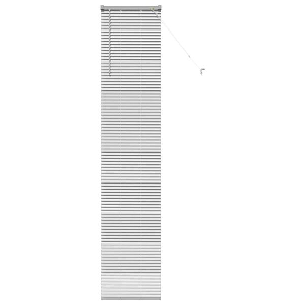 vidaXL Store de Fen&ecirc;tre avec des rideaux Argent Aluminium