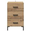 vidaXL Cabinet de chevet avec tiroir Ch&ecirc;ne artisanal 40 x 40 x 66 cm