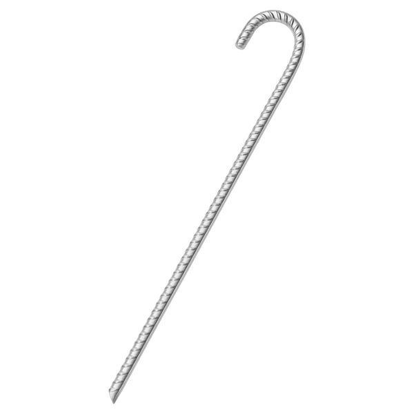 vidaXL Piquets de tente 6 pcs 41,5 cm &Oslash;12 mm acier galvanis&eacute;