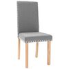 vidaXL Chaises &agrave; manger lot de 4 gris clair tissu