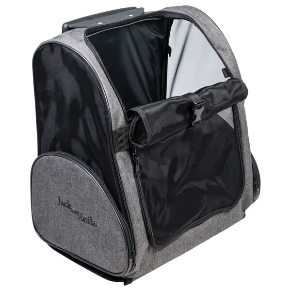 Jack and Vanilla Chariot pour animaux de compagnie Travel Gris/Noir