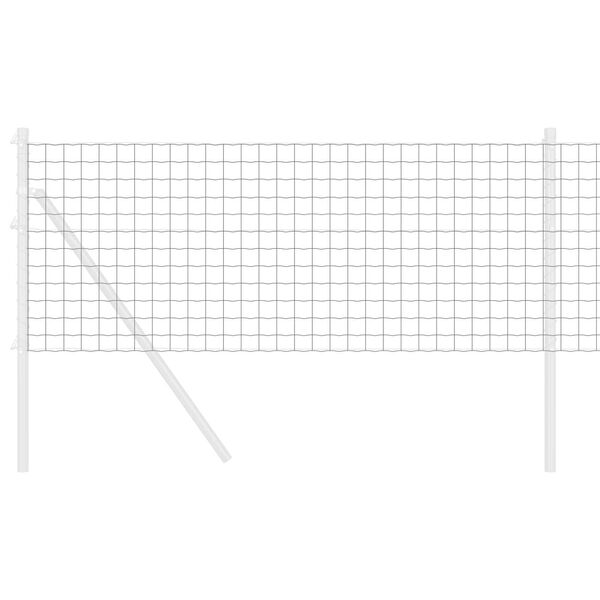 vidaXL Clôture Euro Gris 0.4 x 25 m Fer revêtu de PVC