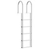 vidaXL &Eacute;chelle de dock &agrave; 5 &eacute;tapes Argent 45 &times;11,5 &times;190 cm Aluminium