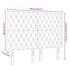 vidaXL T&ecirc;te de lit LED avec t&ecirc;te de lit Gris clair 144 cm Polyester
