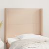 vidaXL T&ecirc;te de lit avec oreilles Cappuccino 103x16x118/128 cm