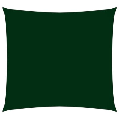 vidaXL Voile de parasol tissu oxford carré 6x6 m vert foncé