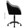 vidaXL Chaises pivotantes &agrave; manger lot de 4 noir velours