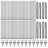 vidaXL Poteau de cl&ocirc;ture. 52 pcs Gris 3,2 x 3,2 x 50 cm