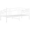 vidaXL Cadre de canapé-lit sans matelas blanc métal 90x200 cm