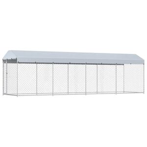 vidaXL Chenil ext&eacute;rieur avec toit pour chiens 760x190x225 cm