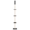 vidaXL Arbre &agrave; chat du sol au plafond Gris fonc&eacute; 267,5-297,5 cm
