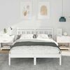 vidaXL Cadre de lit Blanc 120 x 200 cm Pin massif