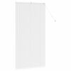 vidaXL Store de Fen&ecirc;tre avec des rideaux Blanc Aluminium