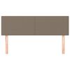 vidaXL T&ecirc;tes de lit Taupe 144x5x78/88 cm Tissu