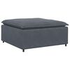 vidaXL Module de repose-pieds de canap&eacute; modulaire gris fonc&eacute;