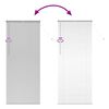vidaXL Store de Fen&ecirc;tre avec des rideaux Argent Aluminium