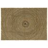 vidaXL Tapis Naturel et Noir 140 x 200 cm Jute