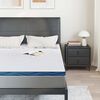 vidaXL Surmatelas Blanc 140 x 190 cm Tissu jacquard