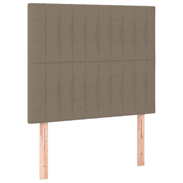 vidaXL T&ecirc;te de lit Taupe 80x5x118/128 cm Tissu